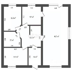 Продается 1-этажный дом, 107,7 м²