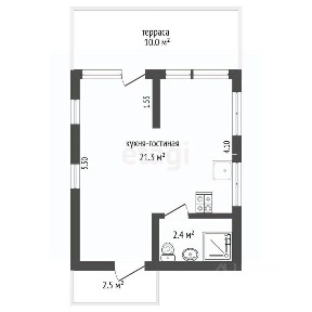Продается 1-этажный дом, 30 м²