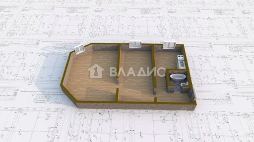 Продается 2-комн. квартира, 57 м²
