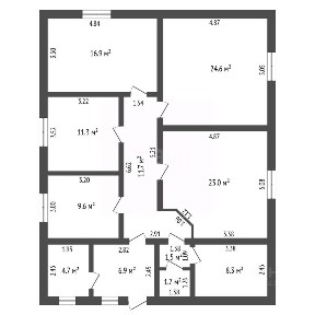Продается 1-этажный дом, 120,2 м²