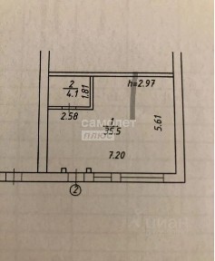 Продается студия, 35,5 м²