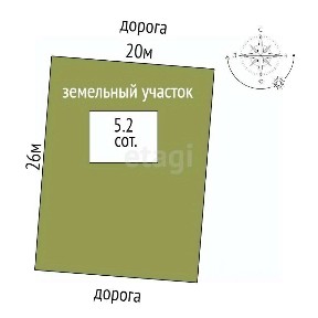 Продается участок, 5,2 сот.