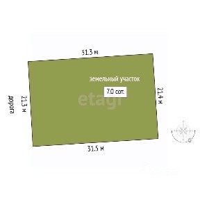 Продается участок, 6,96 сот.