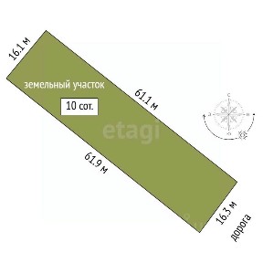 Продается участок, 10 сот.