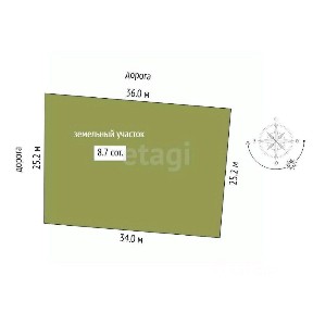 Продается участок, 8,73 сот.