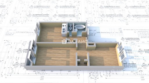 Продается 2-комн. квартира, 56,2 м²