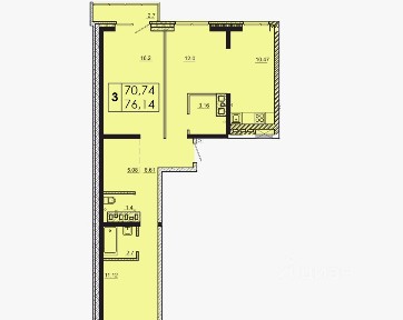Продается 3-комн. квартира, 76,1 м²
