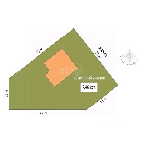 Продается 1-этажный дом, 59,8 м²