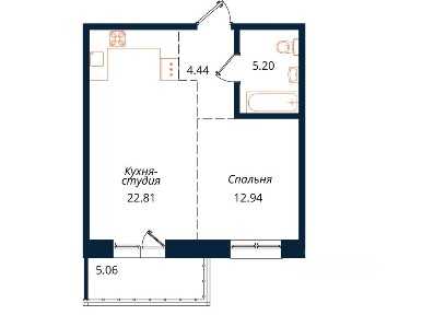 Продается 2-комн. квартира, 50,5 м²