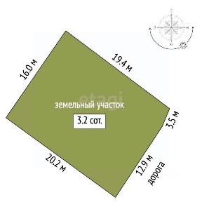 Продается 1-этажный дом, 30 м²