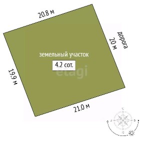 Продается 1-этажный дом, 25 м²