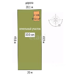Продается 1-этажный дом, 32,1 м²