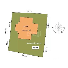 Продается 1-этажный дом, 155,2 м²