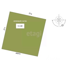 Продается участок, 8,2 сот.