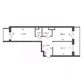 Продается 2-комн. квартира, 50,6 м²