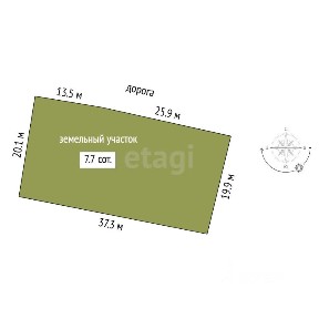 Продается 1-этажный дом, 80 м²