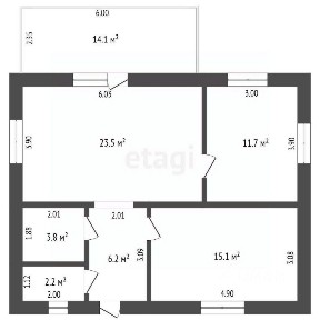 Продается 1-этажный дом, 79,8 м²