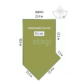 Продается 1-этажный дом, 113,8 м²