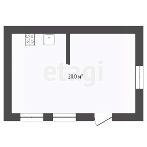 Продается 1-этажный дом, 25 м²