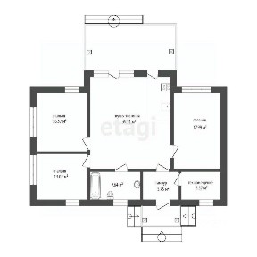Продается 1-этажный дом, 105 м²