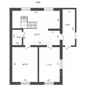 Продается 2-этажный дом, 90 м²