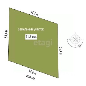 Продается участок, 11,66 сот.