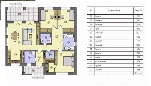 Продается 1-этажный дом, 155 м²