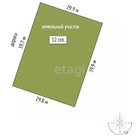 Продается участок, 12 сот.