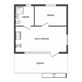 Продается 1-этажный дом, 56 м²