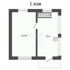 Продается 2-этажный дом, 30 м²