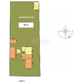 Продается 1-этажный дом, 54 м²