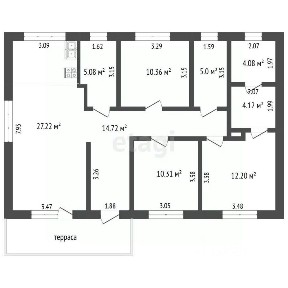Продается 1-этажный дом, 100 м²