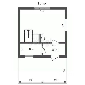 Продается 2-этажный дом, 67,6 м²