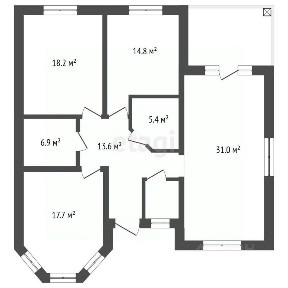 Продается 1-этажный дом, 120 м²
