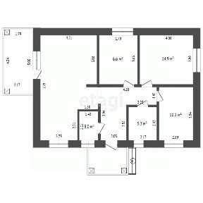 Продается 1-этажный дом, 99,3 м²