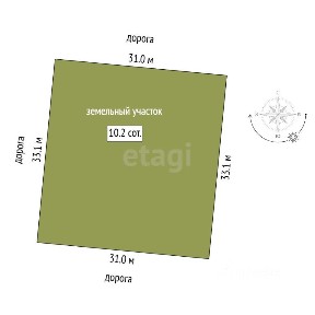 Продается участок, 10,23 сот.