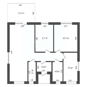 Продается 1-этажный дом, 102,7 м²