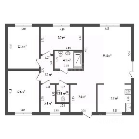 Продается 1-этажный дом, 102,6 м²