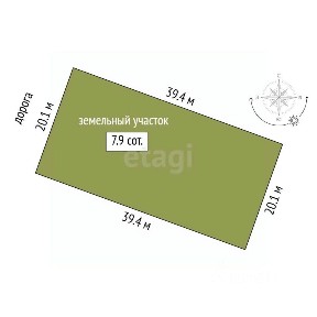 Продается участок, 7,9 сот.