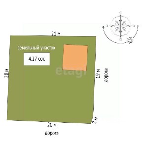 Продается 2-этажный дом, 42,6 м²