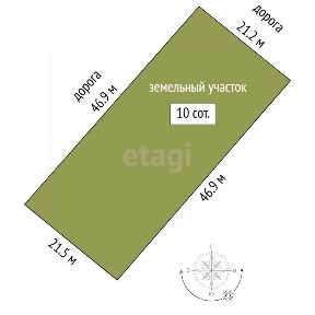 Продается участок, 10 сот.