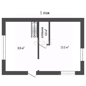 Продается 2-этажный дом, 30 м²