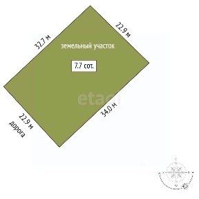 Продается 1-этажный дом, 72 м²