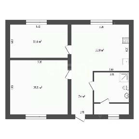 Продается 1-этажный дом, 87 м²