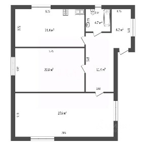 Продается 1-этажный дом, 95 м²