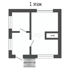 Продается 2-этажный дом, 36 м²