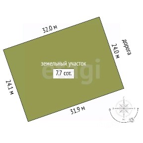 Продается участок, 7,68 сот.