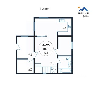 Продается 2-этажный дом, 105,6 м²