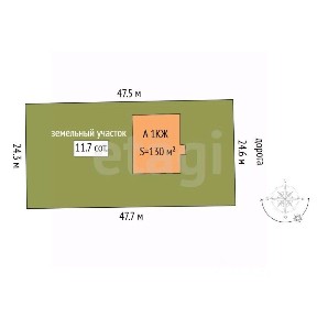 Продается 1-этажный дом, 130 м²