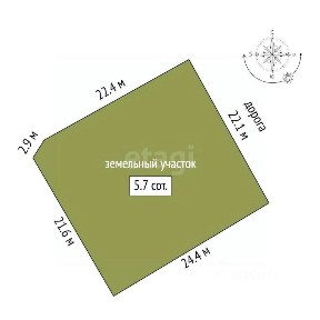 Продается 1-этажный дом, 8 м²